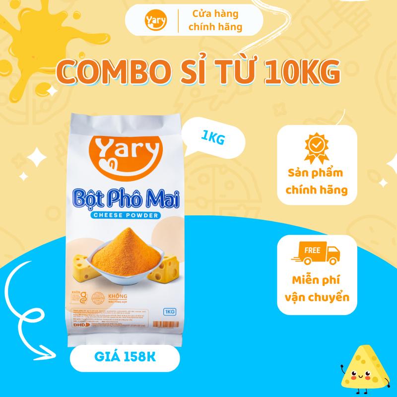 Combo Sỉ 10kg Bột Yary Vị Phô Mai Thơm Ngon Làm Gà Lắc Khoai Lắc Thạch Trà Sữa phô mai