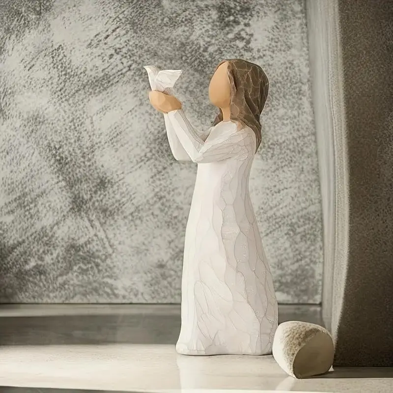 Resin Figure Sculpture Without Base, 1 Count Home Desktop Decoration for Living Room, Wedding, Party