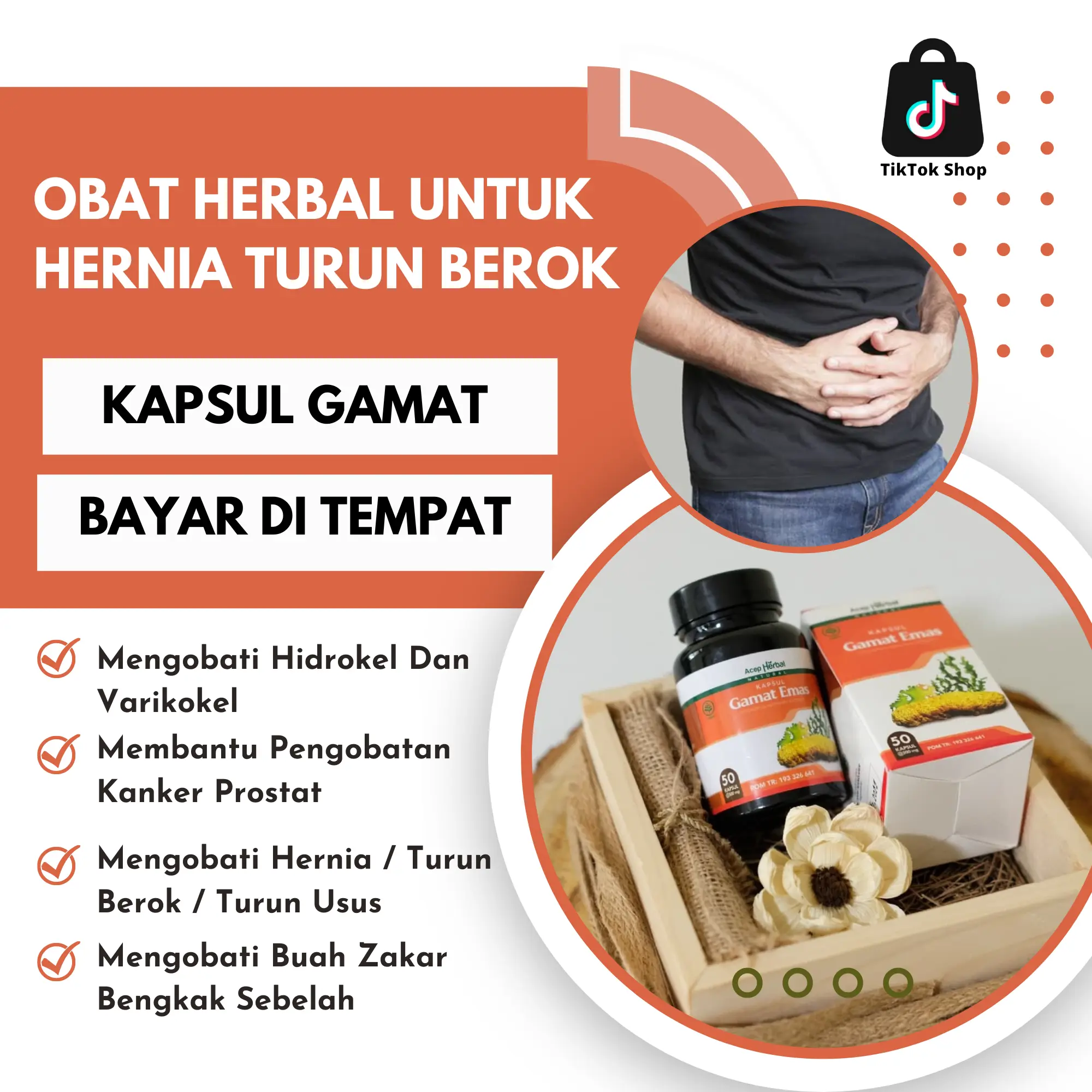 Kapsul Gamat Emas Herbal Untuk Prostat Nyeri Buang Air Kecil Akibat Prostat Hernia Kronis Penghilang Benjolan Di Selangkangan