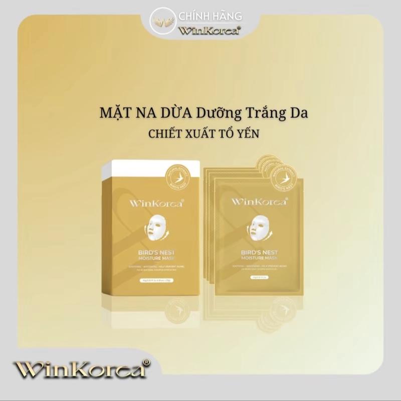 Mặt NẠ Dừa Sinh Học Biocell Winkorea Hỗ Trợ Dưỡng Trắng Da,Giúp Cải Thiện Độ Đàn Hồi Cho Da 1 hộp 4 miếng Skincare Mask Nữ Làm Đẹp Da Dưỡng ẩm da