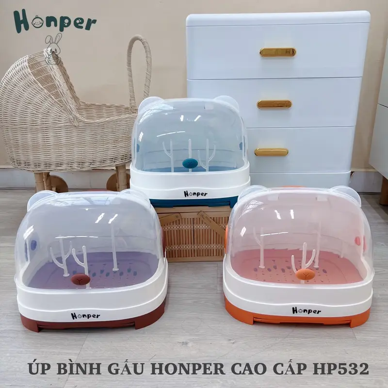 Úp Bình Sữa Honper Cao Cấp Cho Bé  Nhựa PP An Toàn Chịu Nhiệt 1