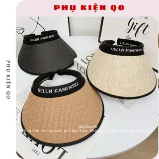 Nón chóp nữ, nón cói nửa đầu Hot Trend chống nắng vành rộng chống tia UV MCH34 OAHU STORE 1