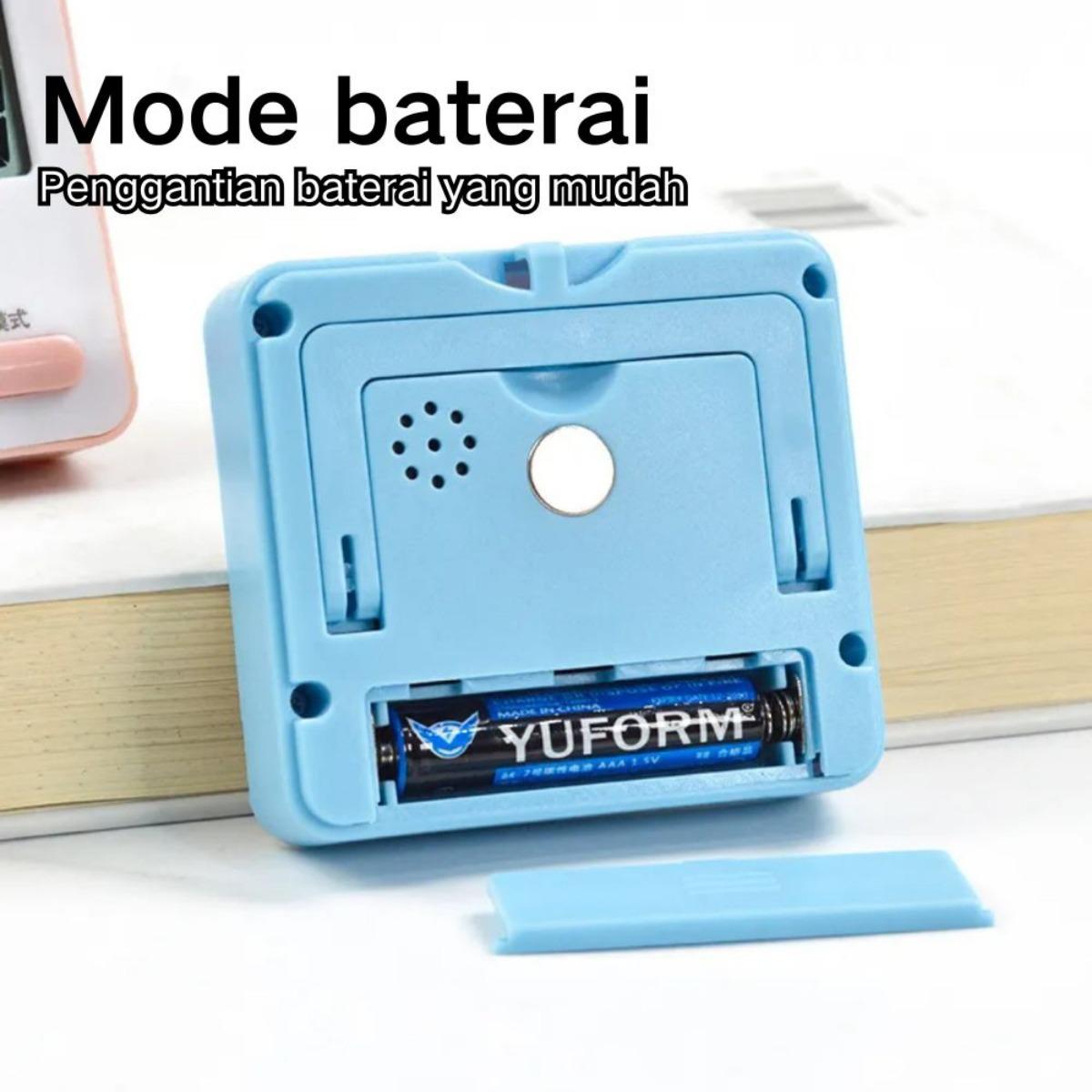 Timer Digital Multifungsi dengan Magnet, Klip & Display Backlight - Stopwatch, Countdown, Alarm, Snooze - Untuk Belajar, Dapur, Olahraga, Travelling