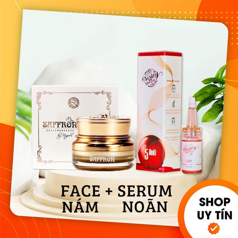 chính hãnġ Combo Kem Face Saffron Napoli + Serum Noãn Thực Vật Hải Âu Việt