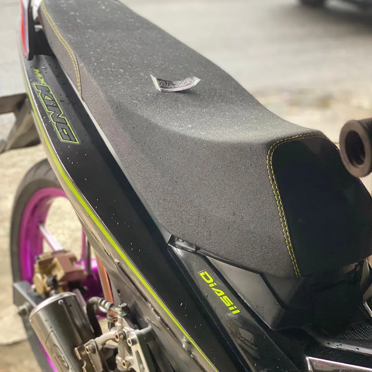 Jog mx king road race kulit amplas busa biru anti gembos