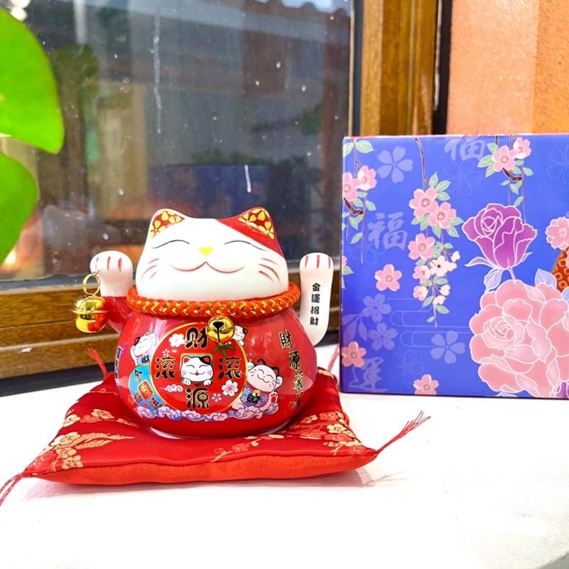 Mèo Vẫy Bằng Pin - Mèo Thần Tài Maneki Neko Kêu Gọi Khách Hũ Tiết Kiệm Trang Trí Nhà Cửa Quà Tặng Khai Trương Decor Decor Phòng 4