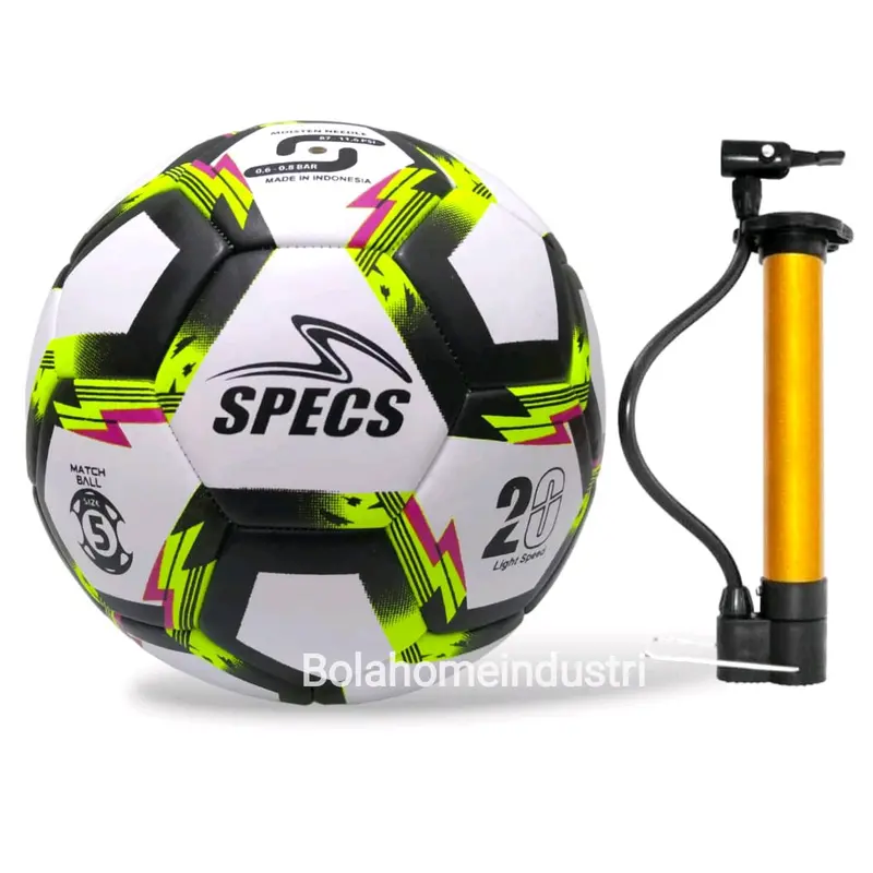 SPECS Bola Sepak SPECS LIGHT SPEED 20 Size 5 . Bola Kaki Size 5 . Bola Kaki Berkualitas Bonus Pompa 1