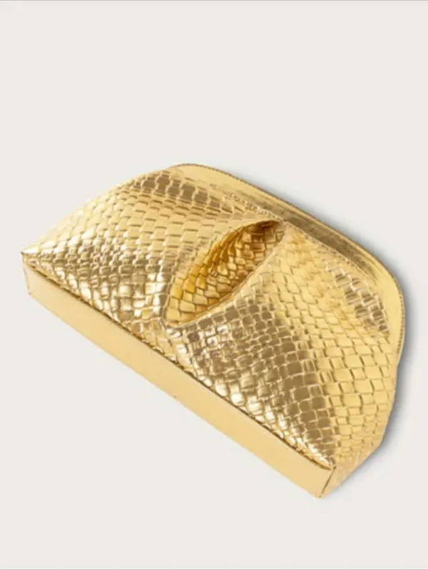 Women's Elegant Snakeskin Embossed Evening Bag, Exquisite Trendy Clutch Bag, Fashionable Bag for Party Decoration 5