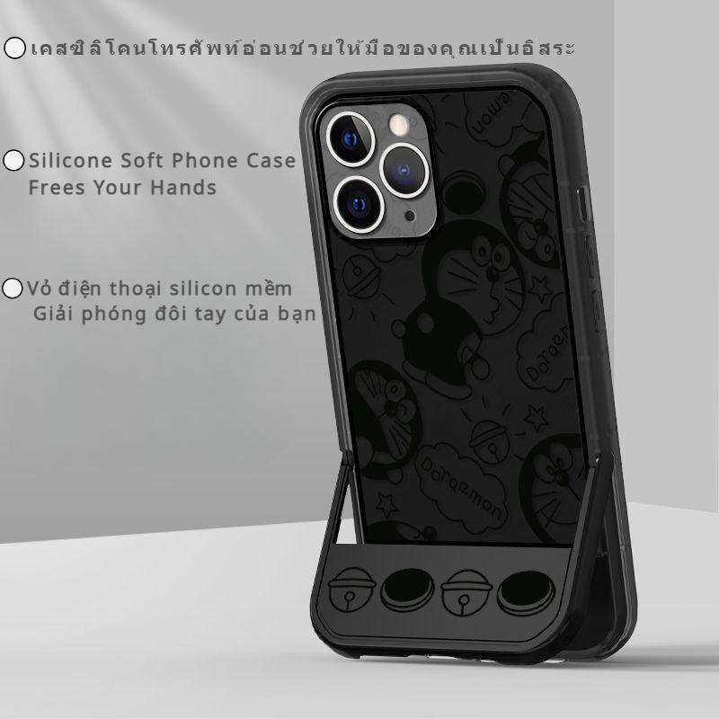 Apple 11 Mobile Phone Case 11pro Doraemon Transparent Stand Apple ...