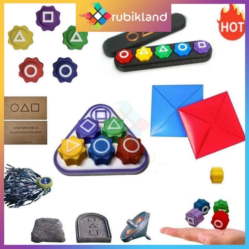 Product Introduction of [Combo 5 Món] Đồ Chơi Squid Game Gonggi Thảy Đá Cầu Bông Vụ Đập Thẻ Bài Hình Ném Đá Trò Chơi Con Mực 29