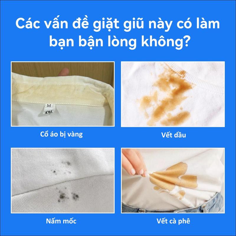 Product Introduction of Bột Tẩy Trắng Enzyme Sinh Học, Đánh Bay Vết Bẩn, Khử Vết Ố Vàng Trên Quần Áo, An Toàn Cho Da Làm Sạch Cả Giày Dép nước  tẩy  nhà  vệ  sinh 5