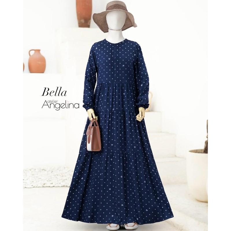 BELLA DRESS - PARIS VISCOSE (XS, S, M, L) 0