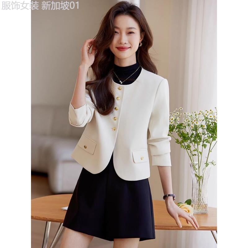 Tree page  This Year's Popular Small Fragrant Style Short Coats And Shirts For Women 2024 Autumn New French Lady Temperament Suit Tops 0