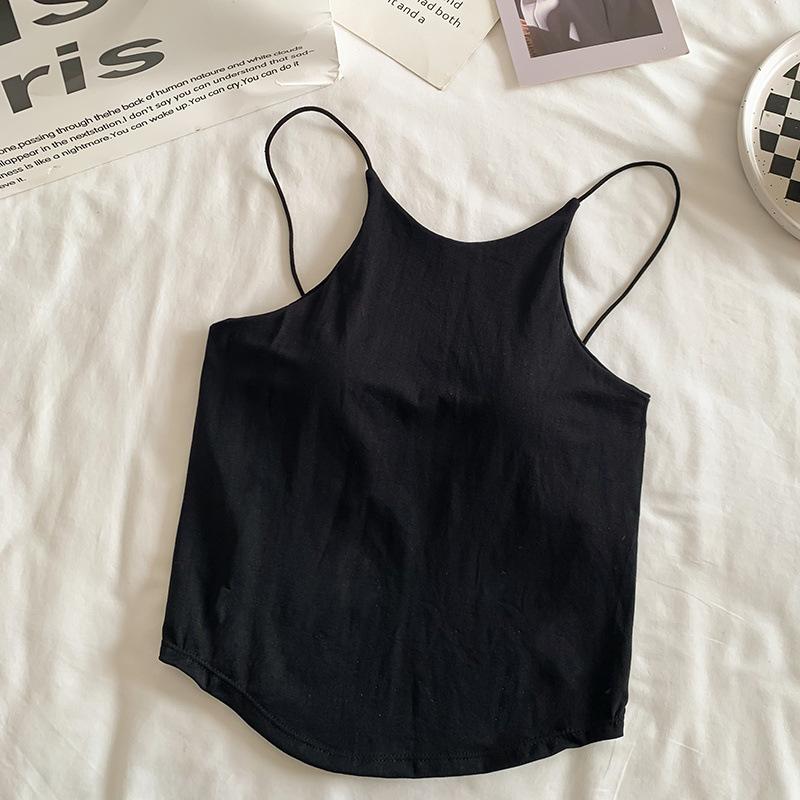 Product Introduction of Áo Vest Không Dây Hở Lưng, Màu Trơn Có Đệm Ngực, Áo Ống Ôm Sát Áo Sơ Mi Cơ Sở Ngắn, Cô Gái Nóng Bỏng Dễ Thương Và Gợi Cảm 24