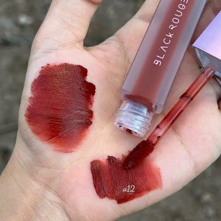 Son A12 vỏ tím Black Rouge Trang Điểm Son Kem Women Cosmetic Son Môi