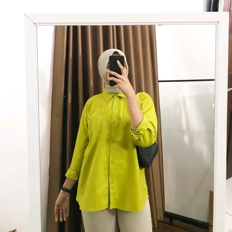 KEMEJA BASIC LINEN OVERSIZE 1