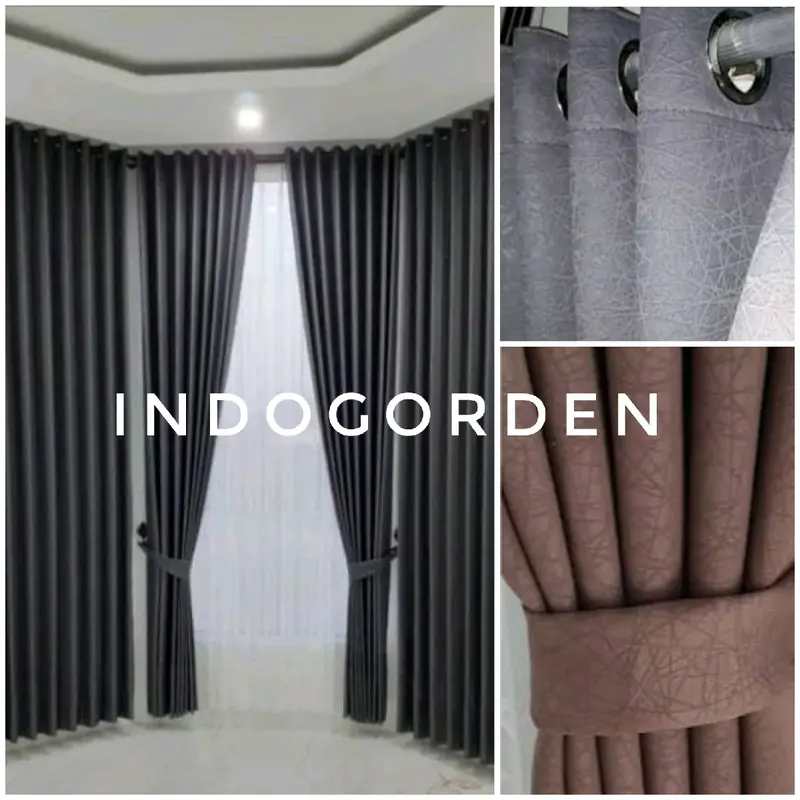 Gorden Blackout Polos Gorden Minimalis Gorden jendela pintu 1