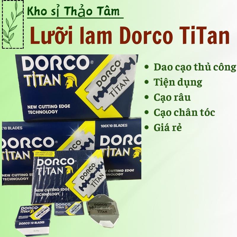  100 Lưỡi Lam cạo râu dorco titan  dành cho thợ và gia đình 