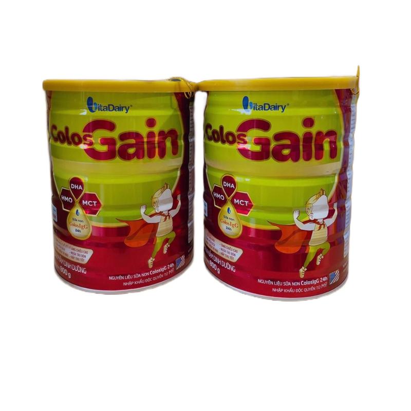 [ không kèm quà ] Combo 2 hộp sữa công thức colos gain 800g Cho Bé / VitaDairy