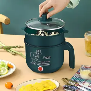 【QQ174】Panci Listrik Elektrik Free Kukusan Stainless /Panci Penggorengan 0.8L Multifungsi HotPot  rice cooker mini