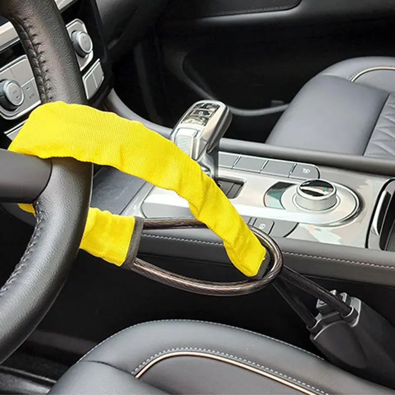 Car Steering Wheel Lock with Key, Anti-theft Car Steering Wheel Lock with Key, Universal Car Steering Wheel Lock, Easy To Use Car Accessories, Locks & Security 4