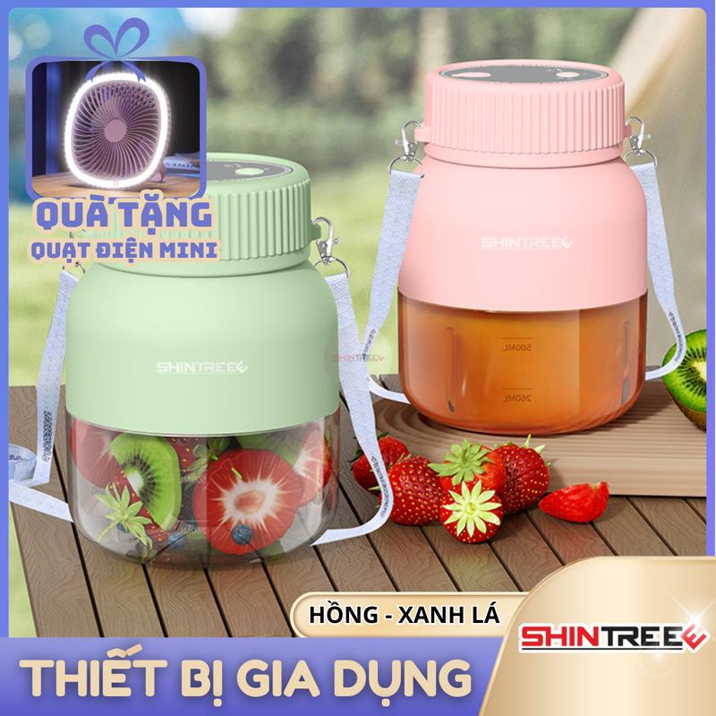 [TẶNG QUẠT] Máy Xay Sinh Tố Cầm Tay Mini Đa Năng - Máy Xay Sạc Tích Điện, Công Suất Lớn, Chất Liệu An Toàn