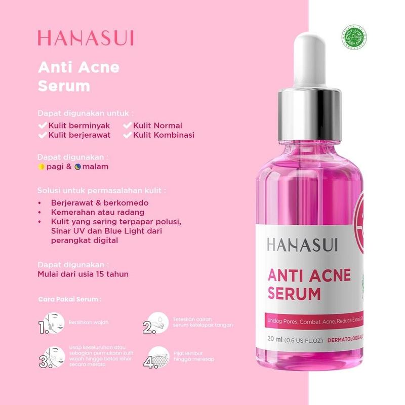 Serum HANASUI BIRU Vitamin C  Collagen Kolagen  - GOLD VIT C VIT B3 - KUNING VIT C - PINK ANTI ACNE 5