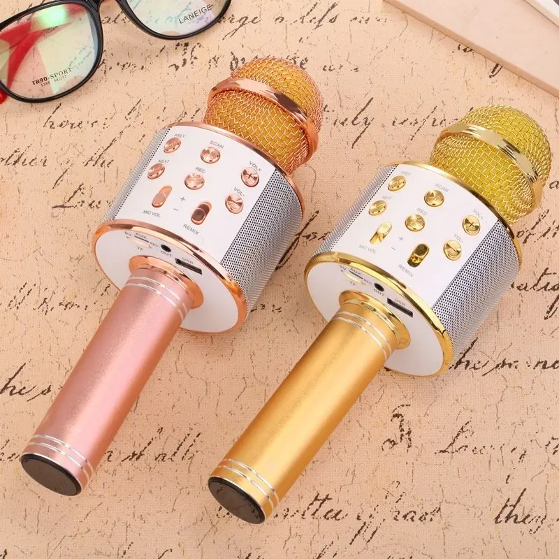 【Hàng Sẵn】Mic Hát Karaoke Kèm Loa Bluetooth WS-858 Đa Năng micro karaoke,mic bluetooth karaoke,karaoke bluetooth 2