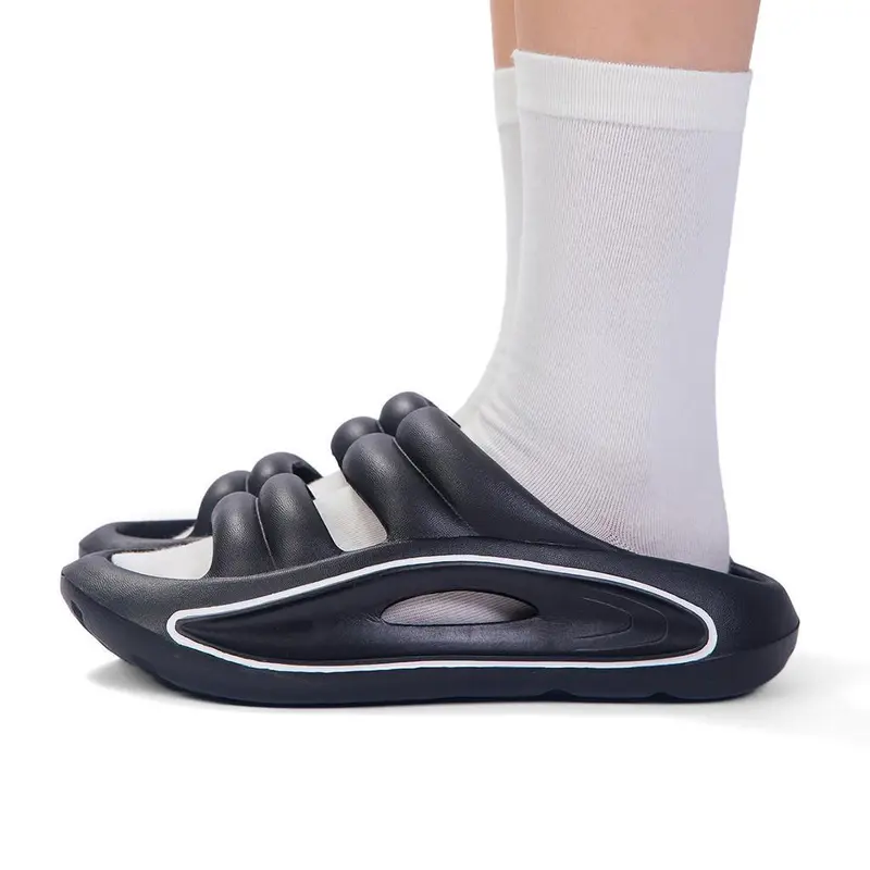 Cososisi Sandal Pria Baru Sandal Pasangan Pantai Selebriti Sol Tebal ukuran: 30-44 5