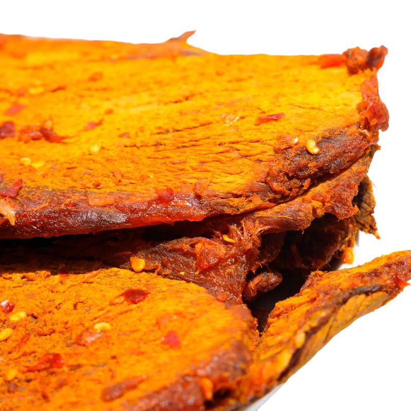 Khô Bò Cay Nguyên Miếng To Loại 1 Siêu Ngon (Hủ 250g) Snack Ăn Vặt Food Thức Ăn Khô Bò Củ Chi Cô tâm food Miếng To Mềm  Khô Bò Vụn Mềm Củ Chi Đậm Vị Ăn liền - túi zip 250gr.gram Ăn Vặt Cay