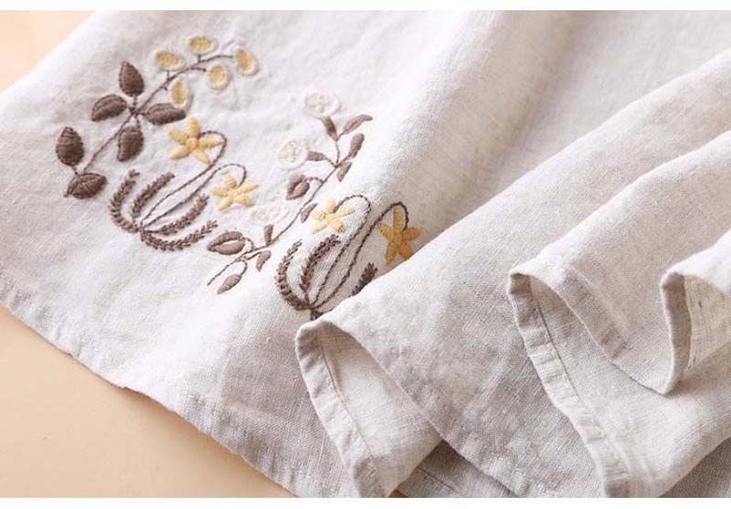 Product Introduction of Váy Thêu, Chất Liệu Cotton Và Vải Lanh, Kiểu Xếp Ly Váy xòe Cạp Cao Co Giãn Nửa Mỏng Và Dáng Rộng Rãi, Váy Chữ A Thường Ngày Nghệ Thuật, Phong Cách 2024 12