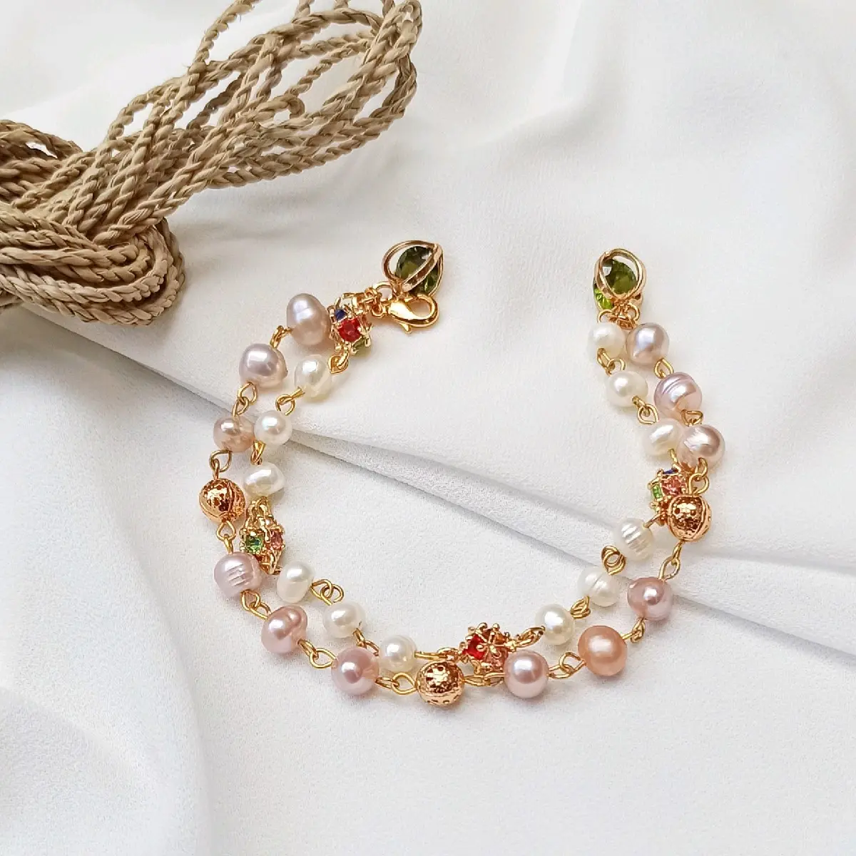 [BESTSELLER!!] GELANG MUTIARA DOBEL LAYER DAPAT SERTIFIKAT
