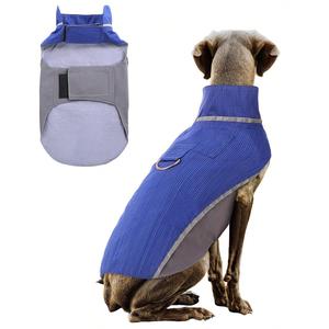 Reflective Dog Raincoat, 1 Count Waterproof Dogs Rainwear with Velcro, Adjustable Puppy Rain Slicker with D-ring for Outdoor