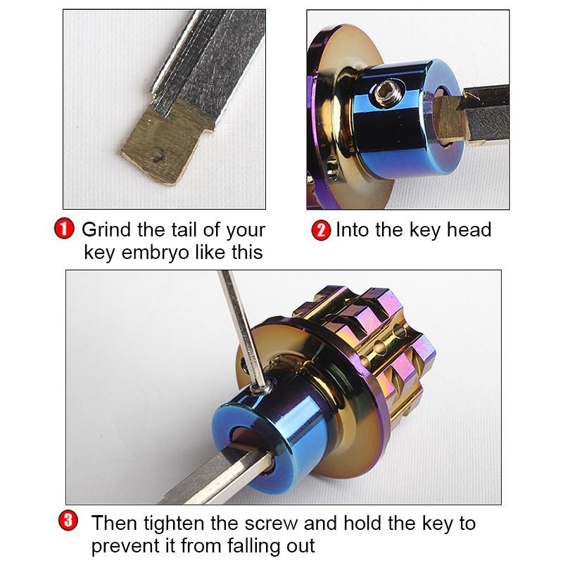 Product Introduction of Universal Motorcycle CNC Modified Key Cover CNC Key Bit Hexagon Key Tip Various Keychains 18