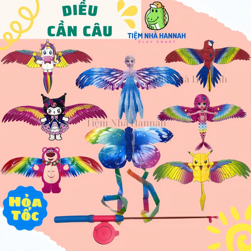 Đồ Chơi Diều Cần Câu Mini 3D In Họa Tiết Dễ Thương Cho Bé trai Bé gái Nhiều màu Toy