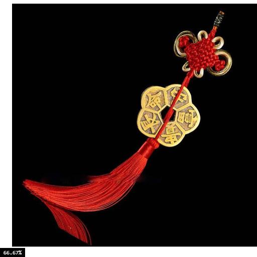 Đồng tiền hoa mai có dây buộc - Hoa mai kim tiền bằng đồng thau 5