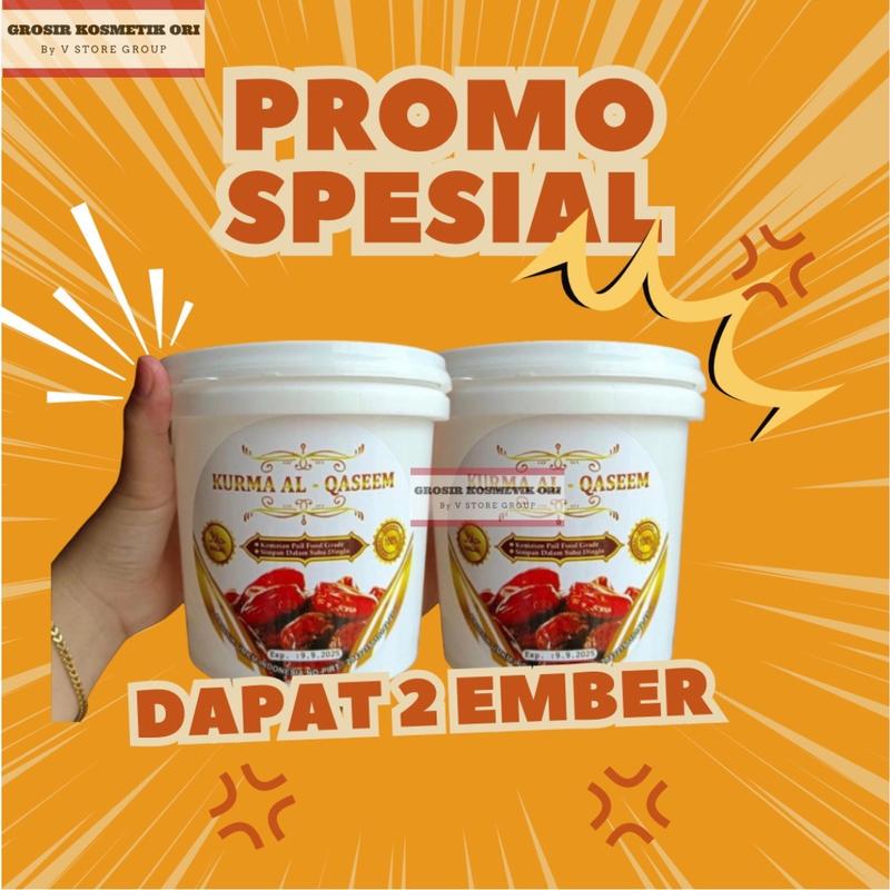 (PAKET 2EMBER) 500gr Per Ember EXP 2026 KURMA AL QASEEM EMBER KURMA AL QASIM AL QASEM 2