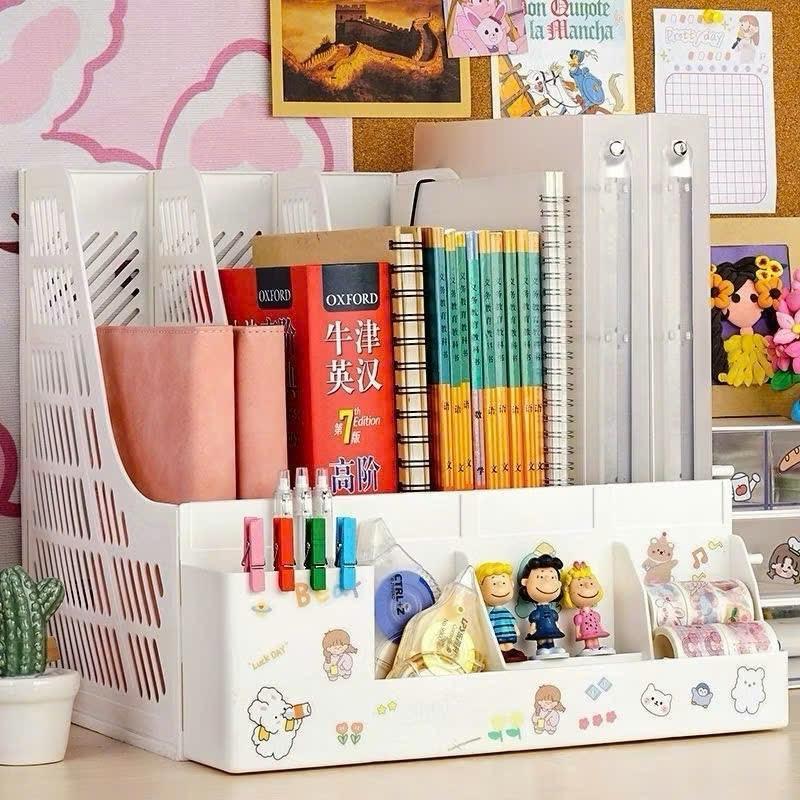 Giá đựnġ Tài Liệu Dày Dặn Để Bàn Nhiều Lớp Kệ Sách Thông Tin Hộp đựnġ