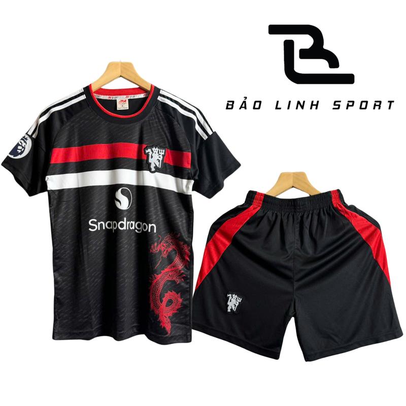  Quần Áo Bóng Đá Đồ Đá Banh MU Rồng Đen 2024 2025 Nam Nữ Thun Lạnh Cao Cấp Không Nhăn Không Xù Lông Thoáng Khí Bảo Linh Sport 