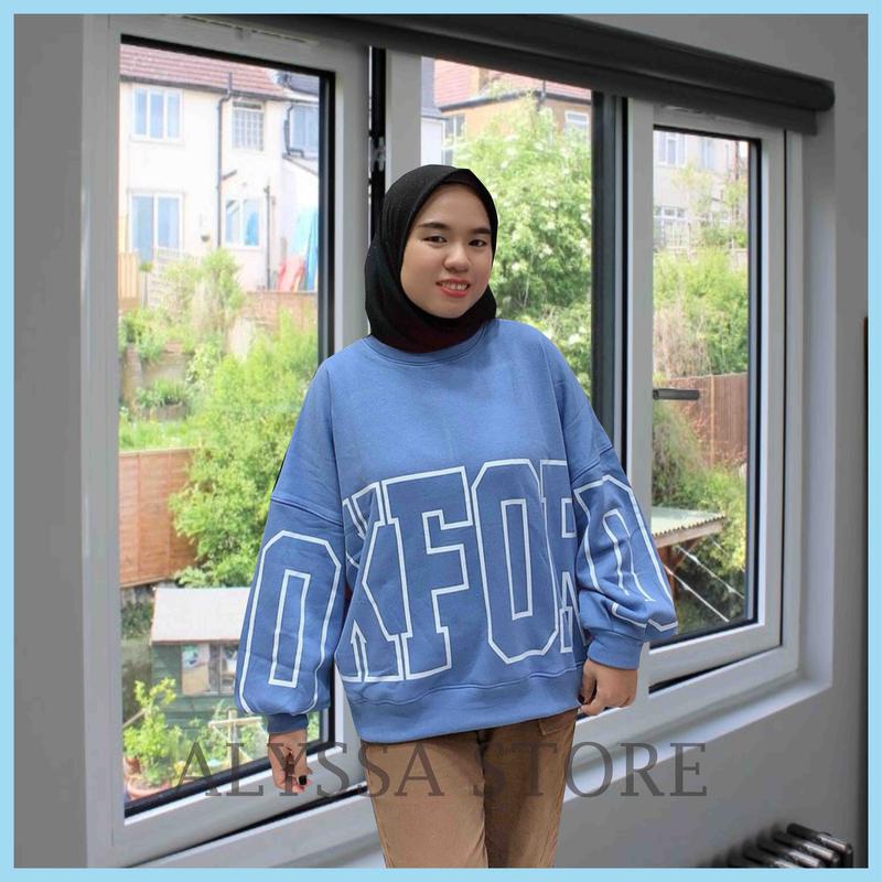 Sweater Crewneck - Sweater Sablon Karakter - Crewneck Sablon Oversize Lengan Balon 6