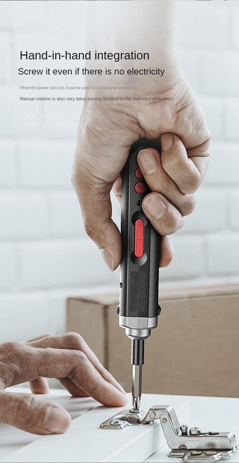 Product Introduction of Mini electric screwdriver cordless charging electric drill multifunctional disassembly and repair tool for screwdriver 14