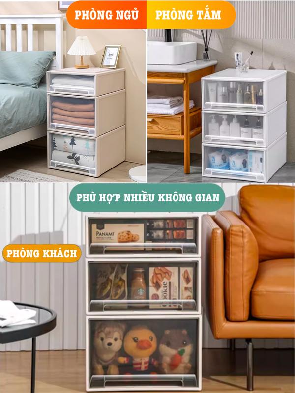 Hộp đựng đồ đa năng X-8016. Hộp đựng quần áo và đồ dùng có ngăn kéo 8