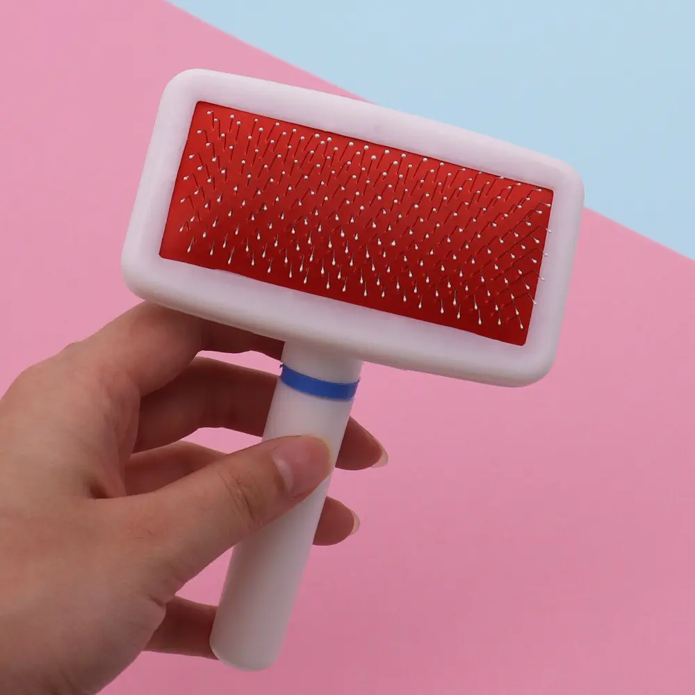 Pet comb, floating hair bag, white white comb, cat grooming tool, dog grooming tool, golden hair, teddy bear needle comb