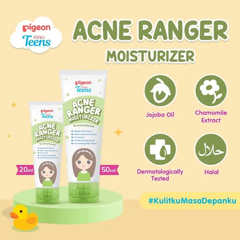 Pigeon Teens Facial Wash Acne Ranger Gel / Toner / Moisturizer Sunscreen SPF35/PA+++ Perawatan Jerawat Aca Baby Essential spf 50 mencerahkan 8
