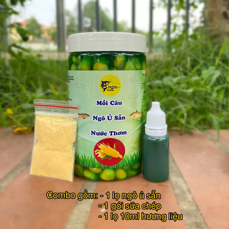 Mồi Câu Cá Ngô Ủ Sẵn Trắm Chép Việt Hùng Fishing Đi Câu Bắt Cá 1