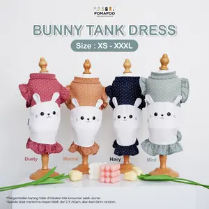 POMAPOO - Baju Kucing dan Baju Anjing Bunny Tank Dress