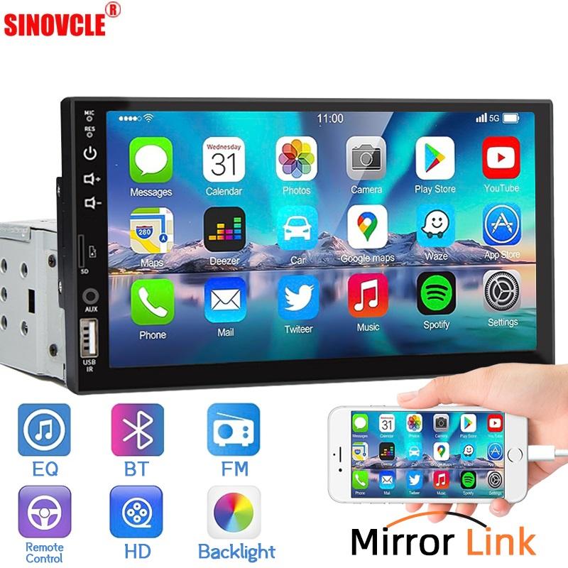 Radio Stereo MP5 Kereta, 1 Din, 12V, Skrin Sentuh, Pemain Bluetooth ...