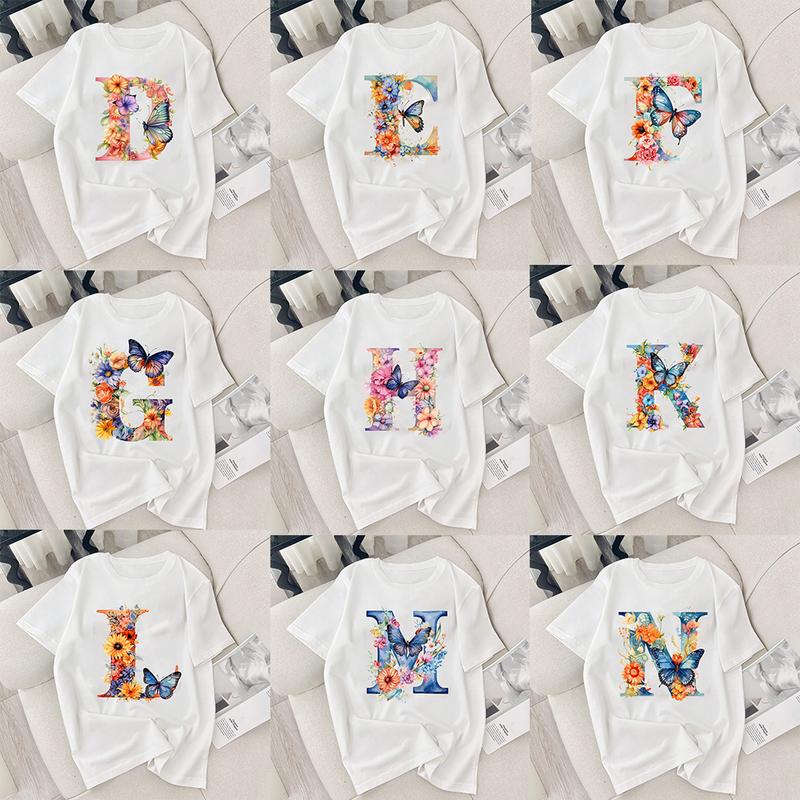 Áo Thun Ngắn Tay Áo Phông Cotton Thoán Mát Mềm Mại Thiết Kế Mới Thời Trang Mùa Hè Top Nữ Nhung Cổ Tròn Voi Women 5