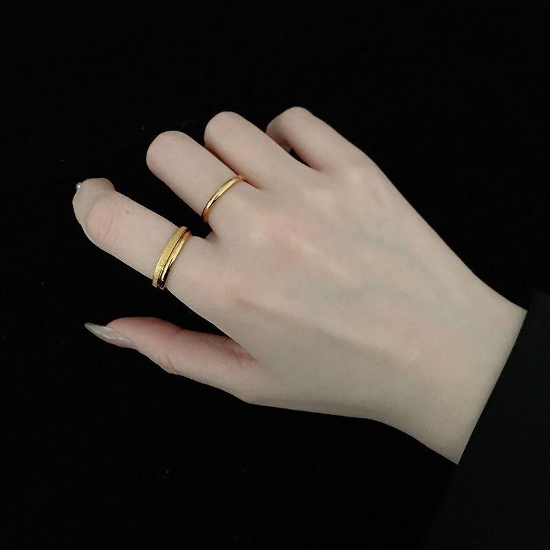 Product Introduction of Yuki's 3pcs New Fashion Rings For Women Jewelry Wedding Adjustable Opening Of Three-piece Suit Engagement Stainless Steel Three Ring Set 8