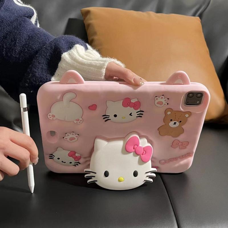 Product Introduction of Vỏ Bảo Vệ Hello Kitty Dễ Thương, Dành Cho IPad Apple, Tương Thích Với Air5 / 6, Âm Thanh Nổi, Chất Liệu Silicon, Có Thể Gấp Gọn, Thích Hợp Cho Máy Tính Xách Tay 10.2 Inch Và Pro11 Inch, Năm 2025 12
